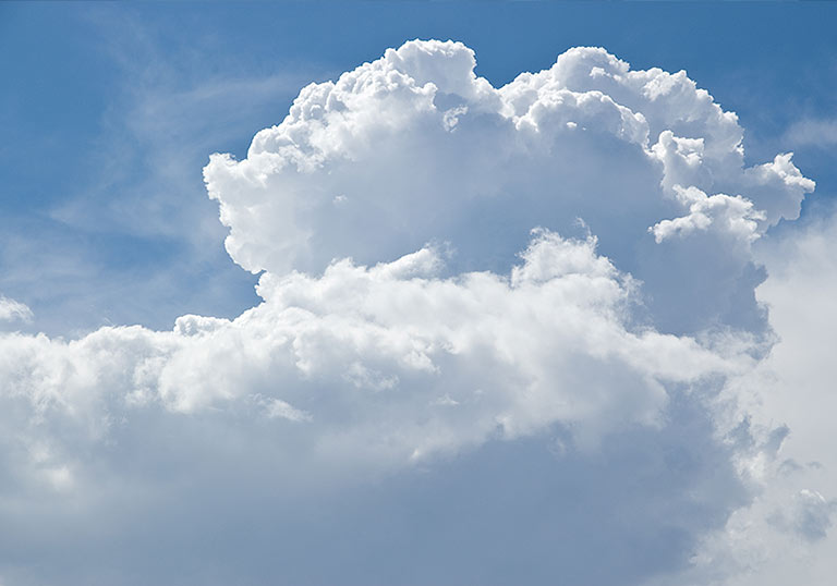 puffy storm clouds