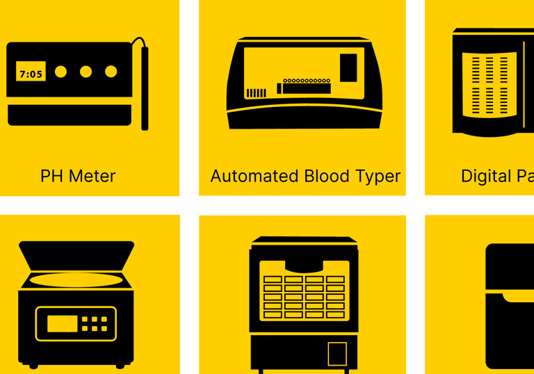 healthcare laboratory icons